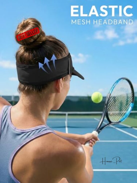 UV Protection Sun Visor Hat - Lightweight Foldable Sports Visor for Running main image 5